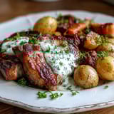 Savory Crockpot Ranch Pork Chops slow-cooked to juicy perfection, smothered in velvety ranch sauce and tender garden vegetables.