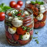 Mason Jar Caprese Salad