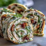Turkey Cheese Spinach Pinwheels