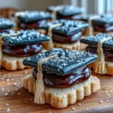 Beautifully iced Graduation Cookies featuring a diploma and cap, ready to enjoy.