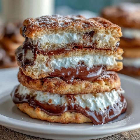 Milk Cookie Sandwiches Cream