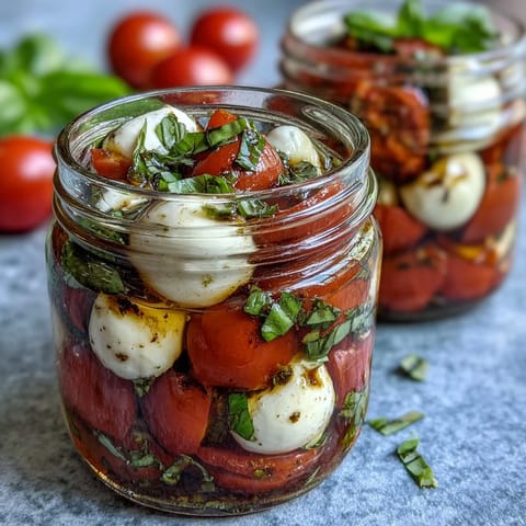 Mason Jar Caprese Salad