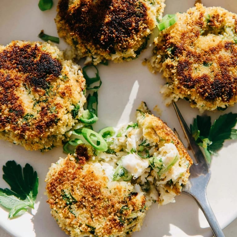 Homemade lump Crab Cakes garnished with parsley, served warm for a delicious main dish.