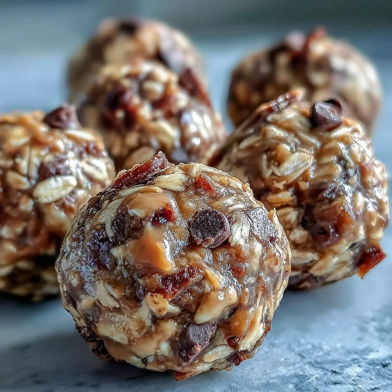 Homemade Peanut Butter and Oats Protein Balls, a delicious no-bake energy boost ready to eat.