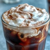 Smooth Cold Brew Coffee with Vanilla Sweet Cream, a refreshing iced drink.
